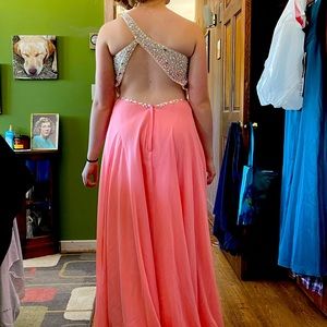 Beautiful coral formal dress